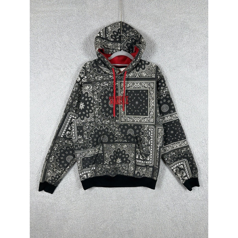 Shoe‎ Palace Hoodie Mens Size M Black Bandana Scarface Limited Edition